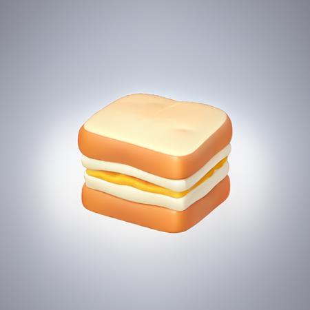 02313-2379114749-masterpiece,best quality,sandwich,cute,3dzujian,3d rendering,Cartoon material,clean background,white background,blank background.png